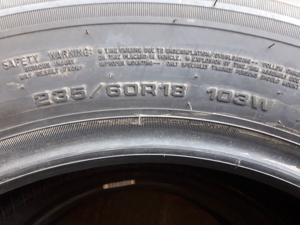 GOODYEAR 235/60R18 103W , pojedyńcza opona letnia.