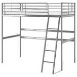 Rama łóżka piętrowego Ikea SVARTA 90x200
