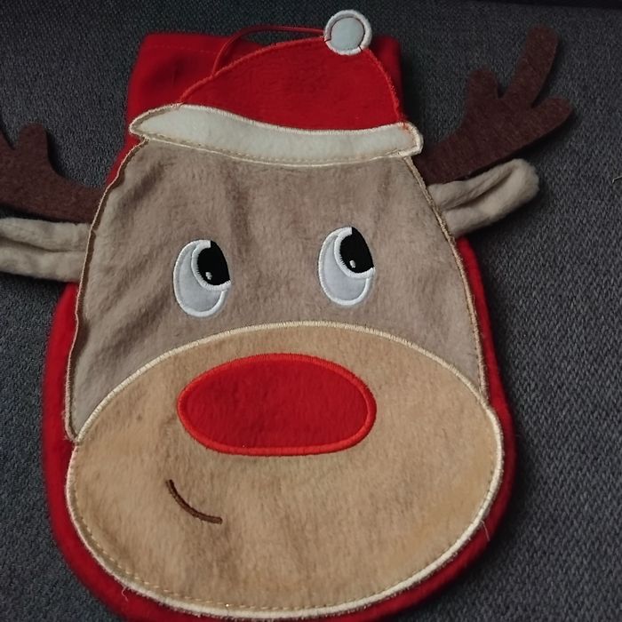 Torebka świąteczna materiałowa Renifer