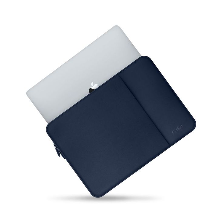 Etui Neopren Tech-Protect DO Laptopa 14" Ochrona Wstrząsy Granatowe