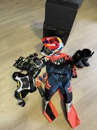 Komplet kask ochraniacze buty ubrania pit bike motocross dla dziecka