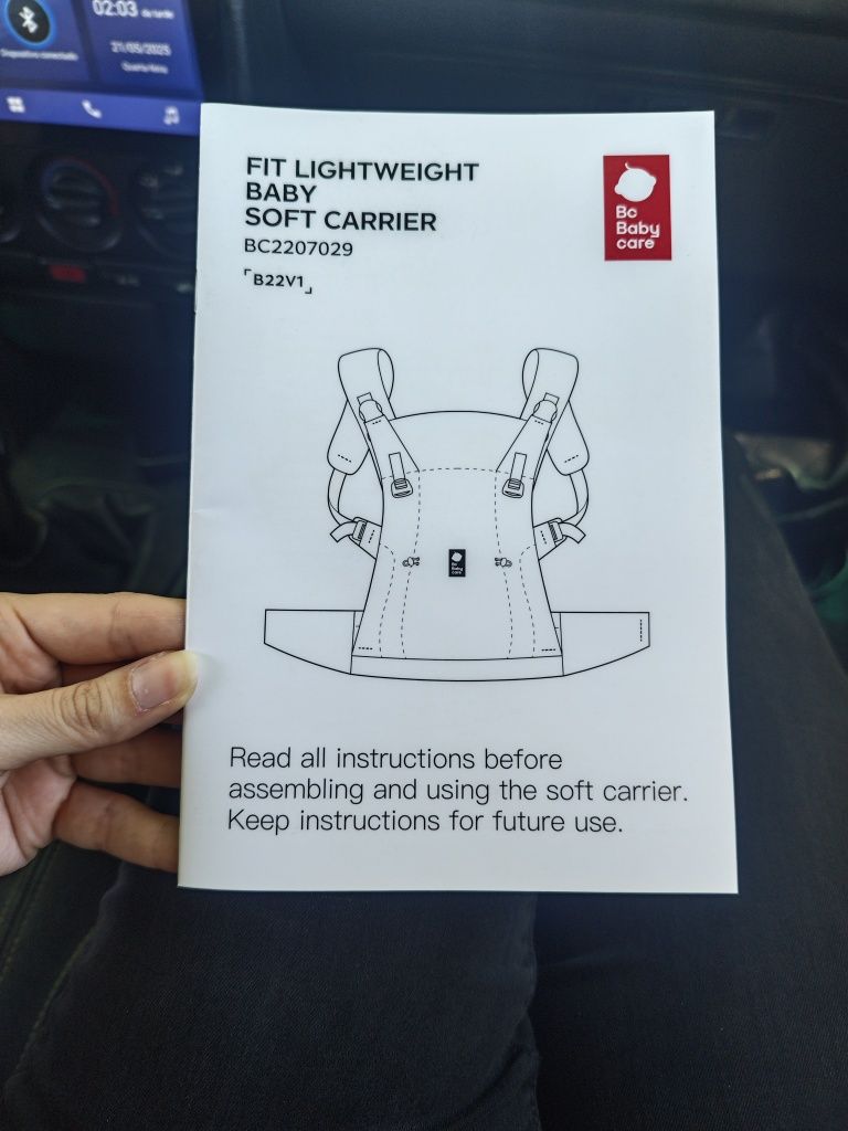 Baby soft carrier