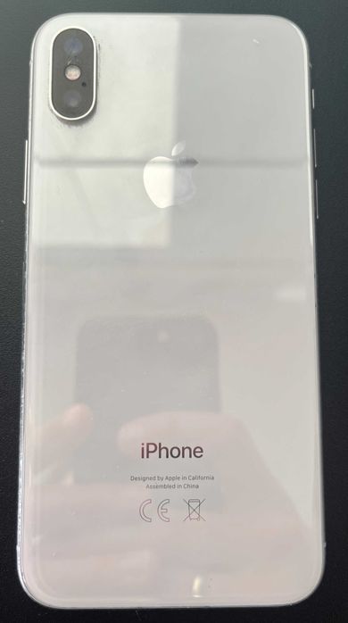 Iphone X, 256 GB, silver, uszkodzony