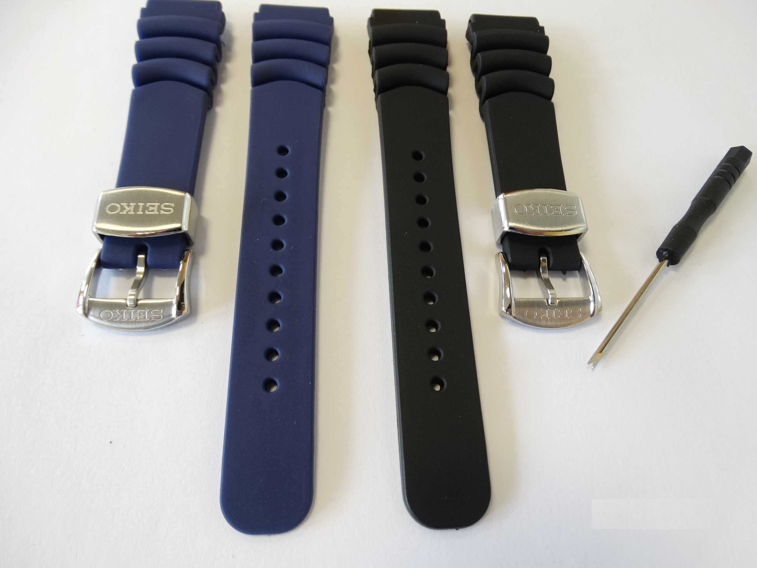 Pasek silikonowy 20mm 22mm do zegarka nurka Seiko SKX007 SKX009 Sumo