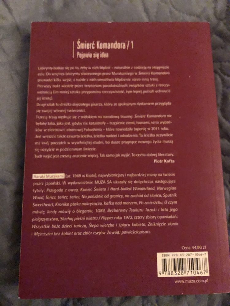 Śmierć komandora tom 1 Haruki Murakami