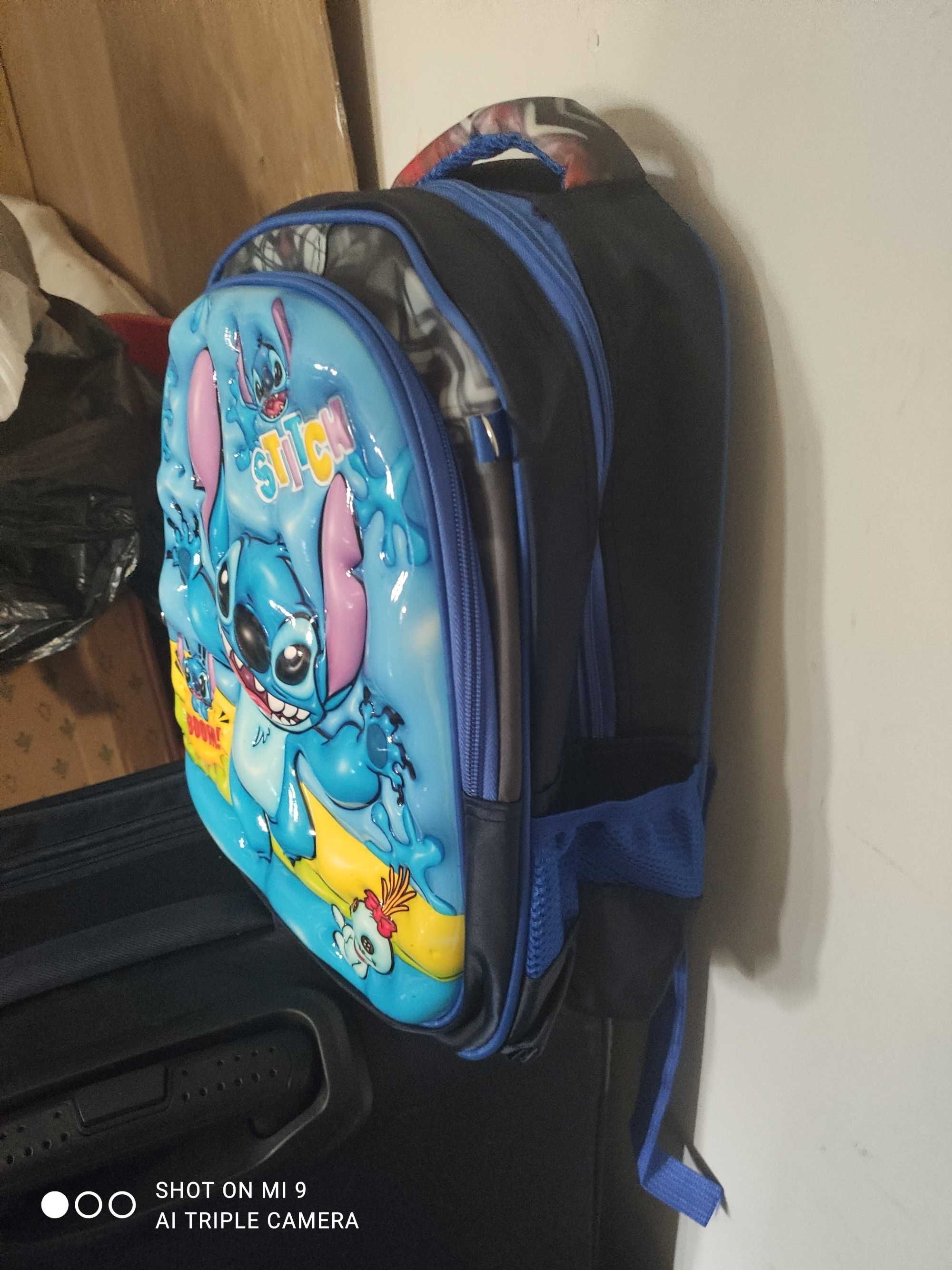 Niebieski plecak Stitch dla dzieci
