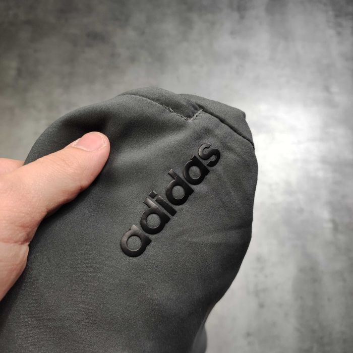 MĘSKIE Dresy Sportowe Adidas 3 Paski Ciemno Szare Suwak Spodnie Logo