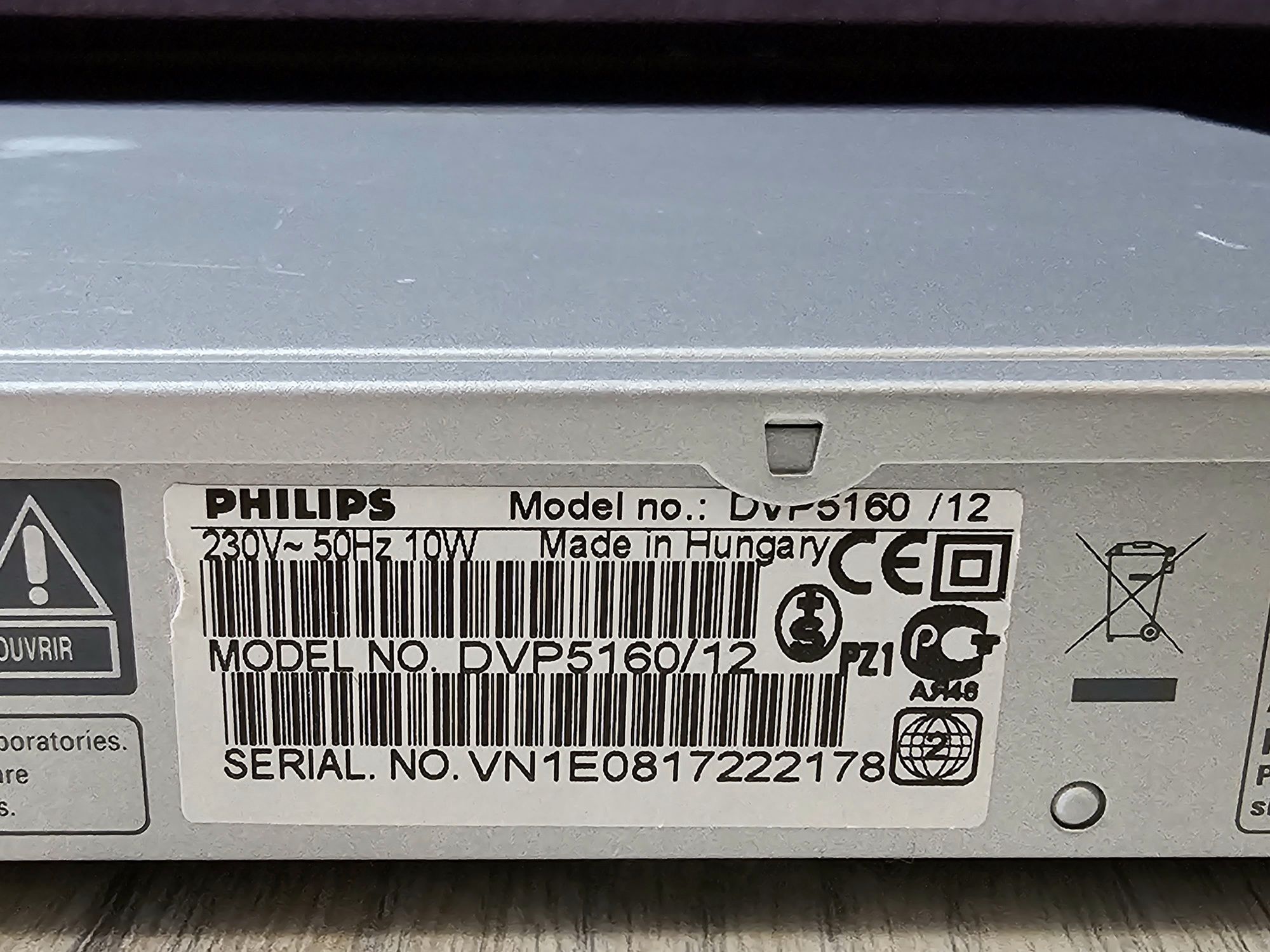 Odtwarzacz Dvd Philips DVP 5160