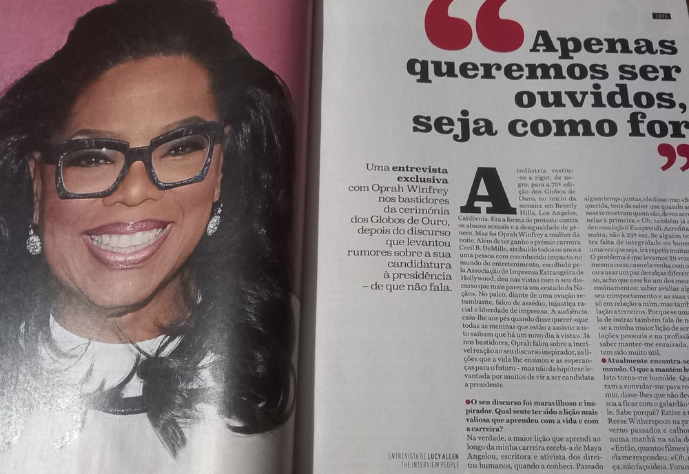 Oprah Winfrey em 3 revistas