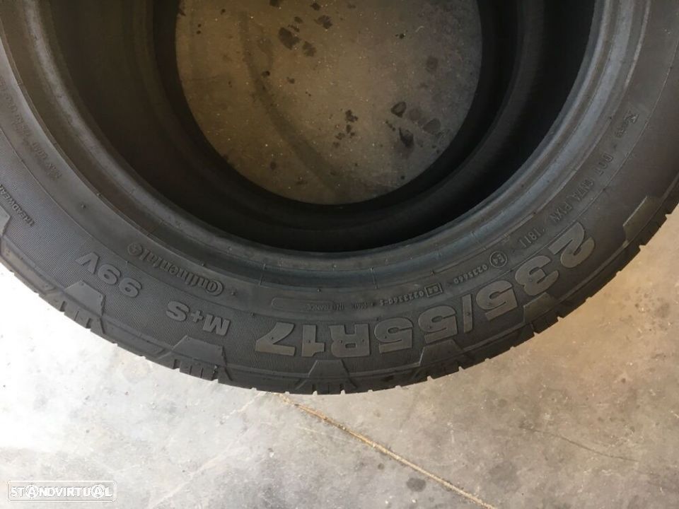 2 pneus semi novos continental 235/55/17 - entrega grátis