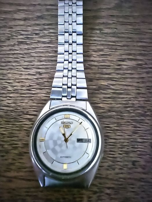 Seiko 5 automat datownik , bransoleta INOX .