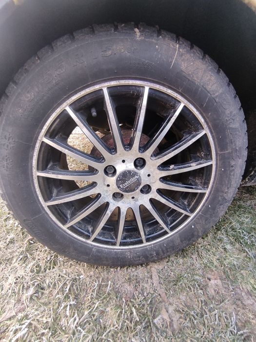 Alufelgi 4x100 r15 z oponami zimowymi