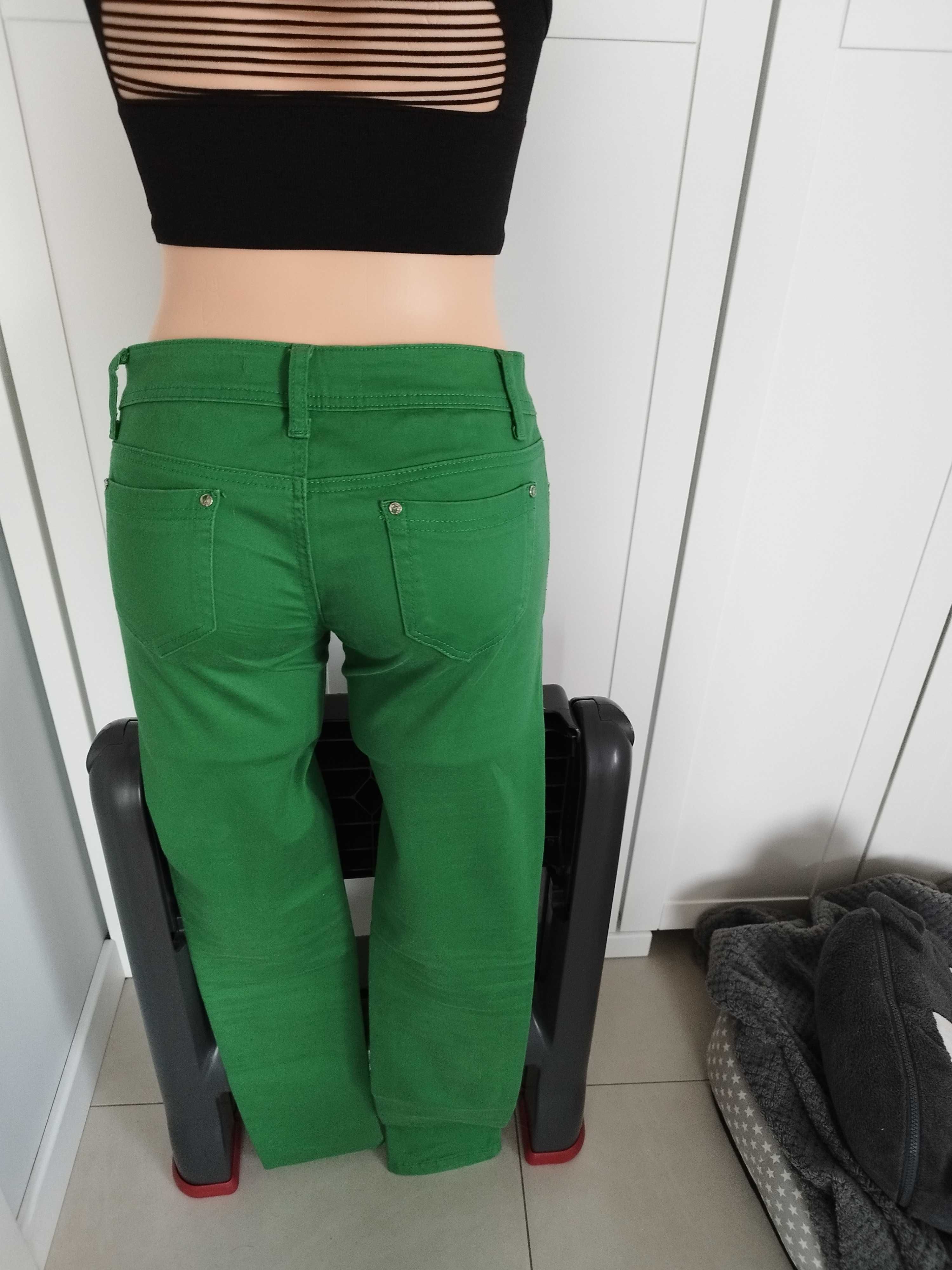 Damskie spodnie, zielone, Miss RJ, 38