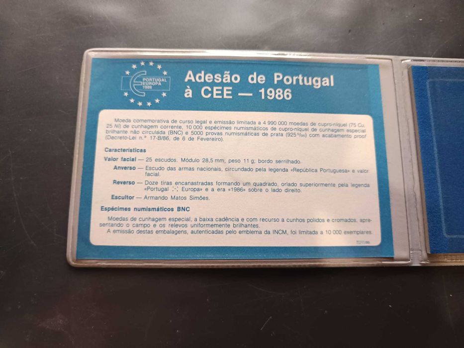 1986 – BNC – Adesão de Portugal à CEE