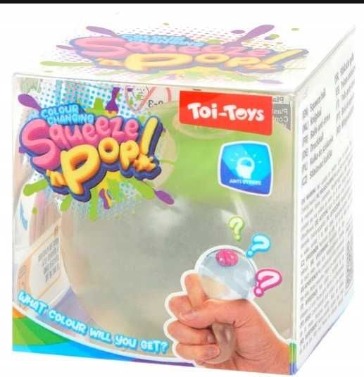 PIŁKA SENSORYCZNA ANTYSTRESOWA gniotek z kulką do ściaskania