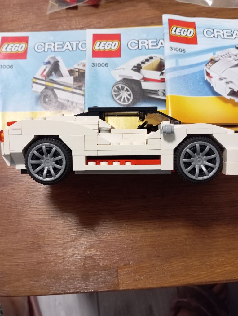 Lego Creator 31006 auto białe super komplet z instrukcjami