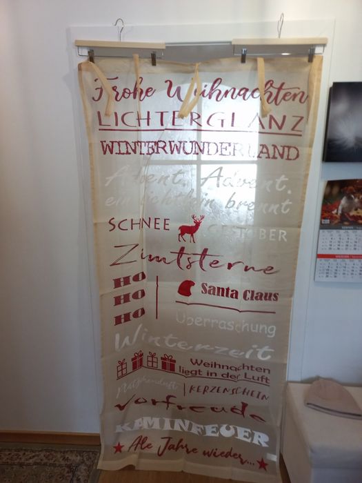 Firanki Świąteczna, bawełna, 100/200 1 sztuka