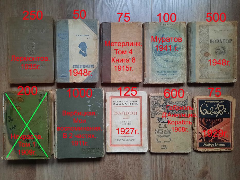 Антикварные книги Чехов Тургенев Достоевский Пушкин Лермонтов Некрасов