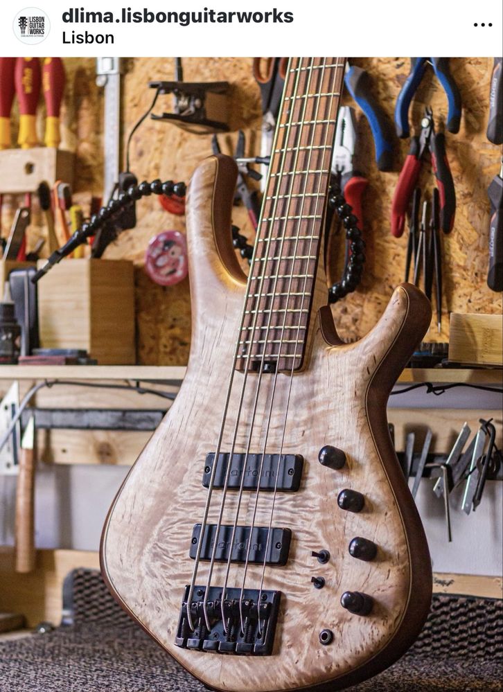 Baixo eletrico Dlima guitars.
