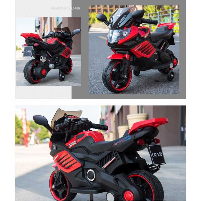 Autko motor MOTOREK ŚCIGACZ POWER na akumulator trójkołowy dla dzieci