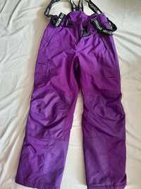 fioletowe, damskie spodnie na narty, SKOGSTADfio