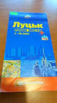 Луцьк план міста, Луцк план города 1:15000, Картография 2008 год