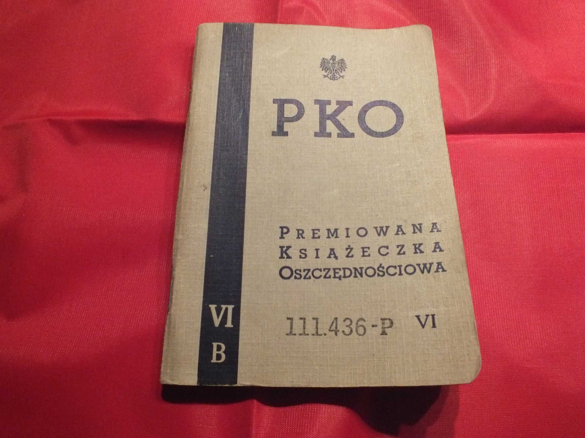 PKO książeczka oszczędnościowa  przedwojenna 1939 r