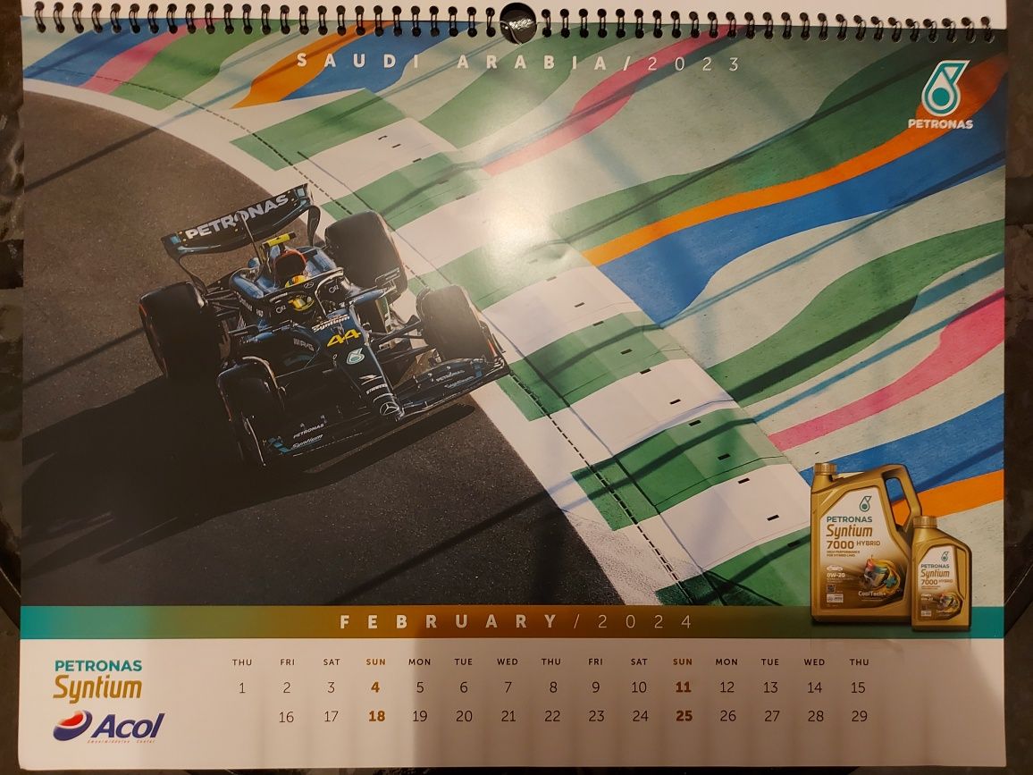 Kalendarz 2024 Petronas F1