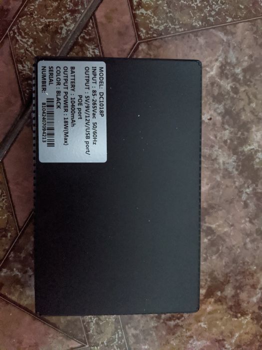 ДБЖ ups для роутера 18W 5V/9V/11V/usb port 10400 mAh