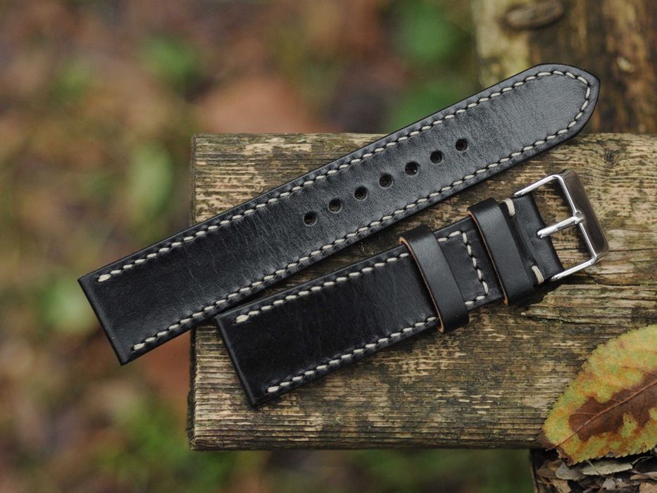 Ремешок для часов 22 мм Браслет ручной работы кожаный Ремінець