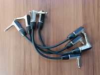 4x kabel do efektów, jack kątowy Rean