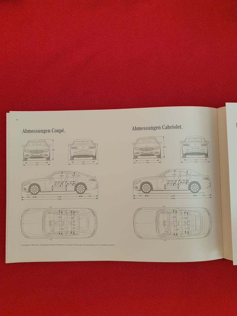 Mercedes Benz C klasa coupe, kabriolet -Katalog