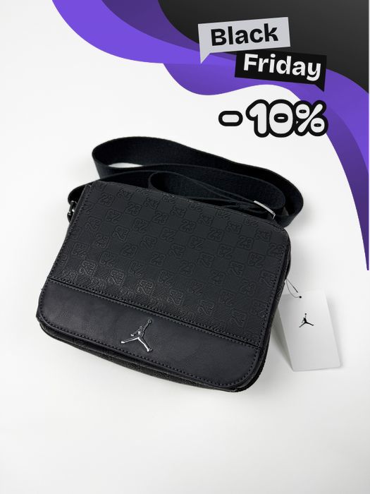 Акція! Чоловічий Месенжер Jordan Monogram (чорний) / Новий!