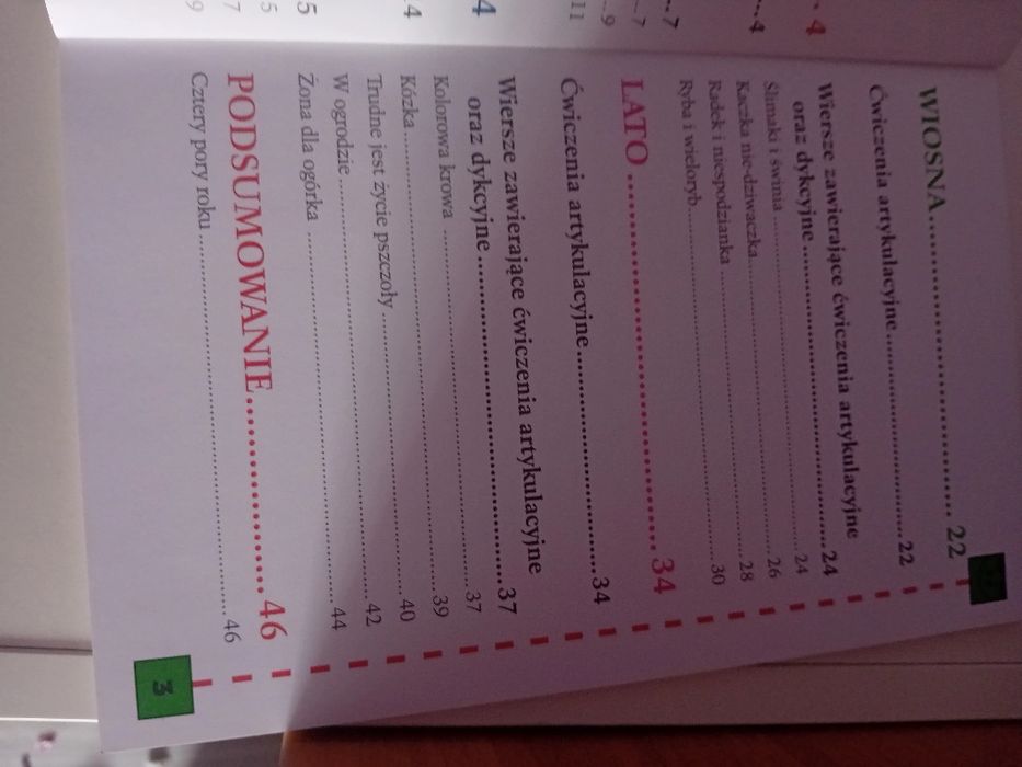 Książka cztery pory roku wierszyki logopedyczne