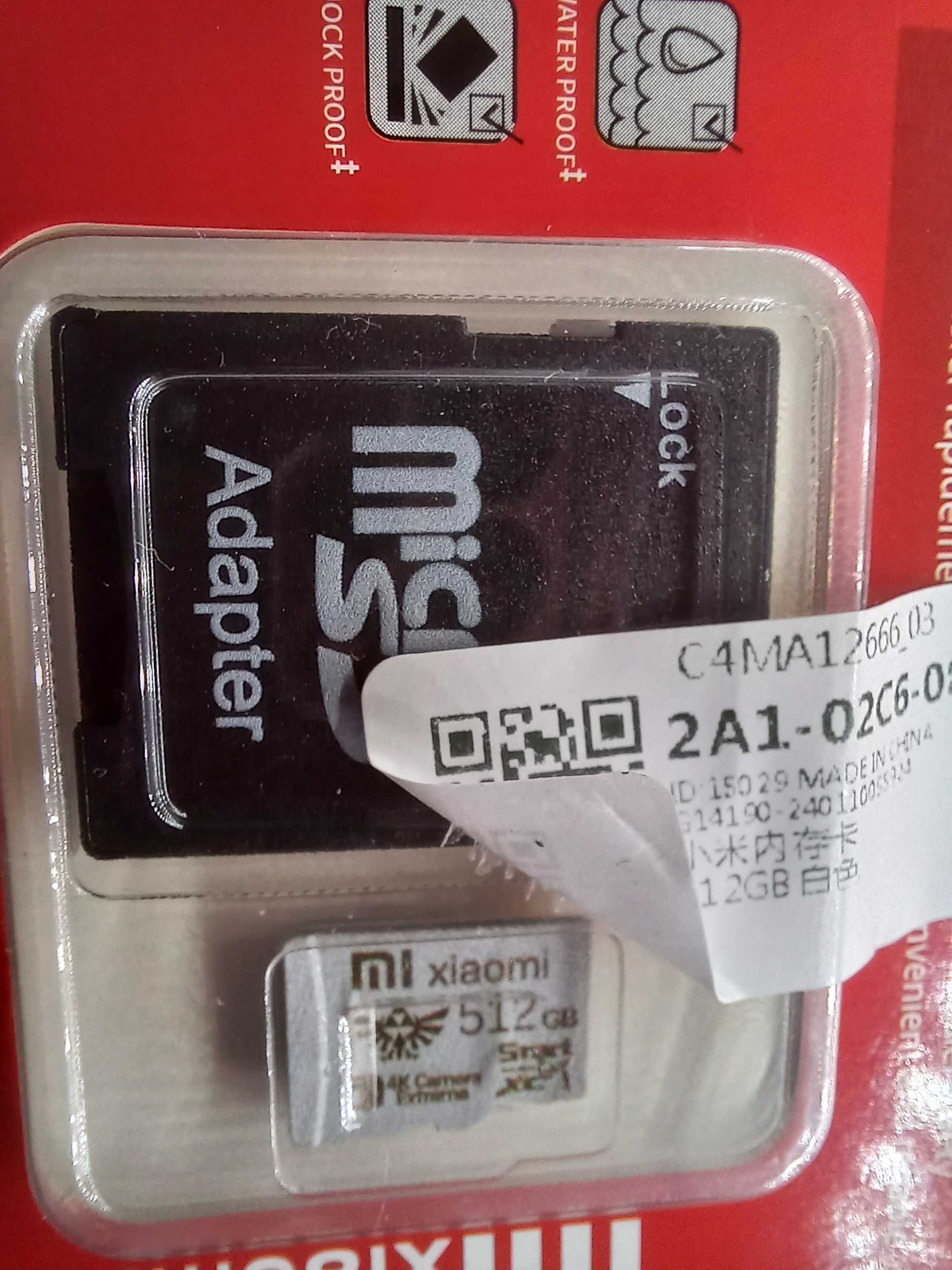 Karta pamięci XIAOMI Micro SD XC 512 GB;