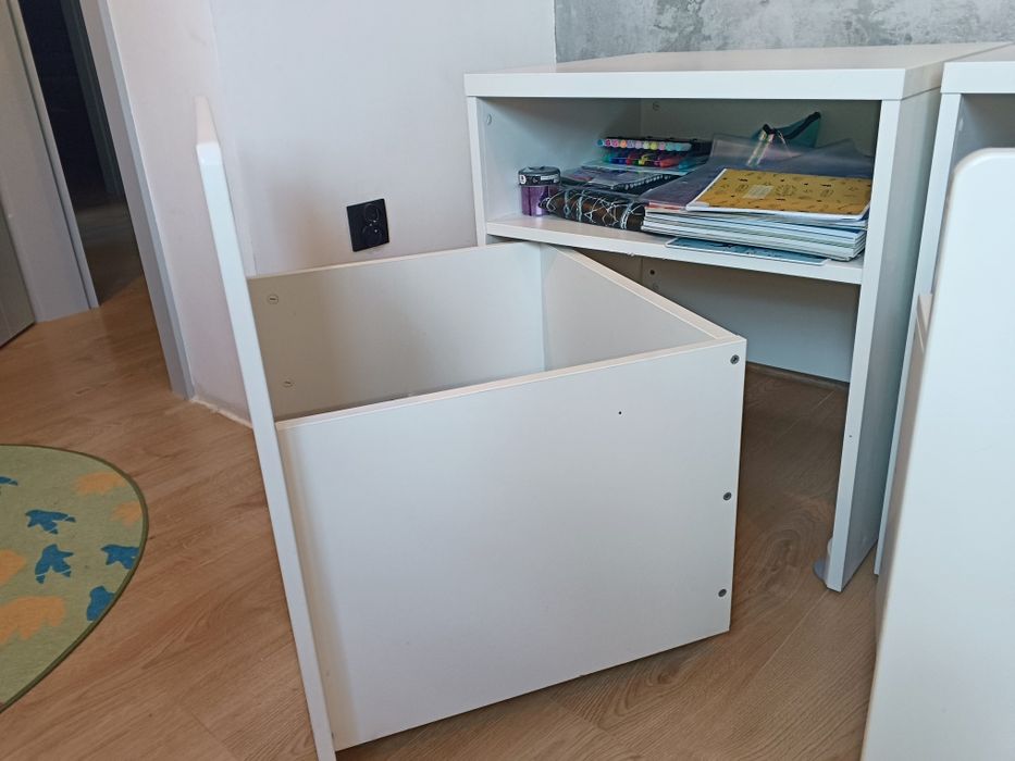 Dwie Szafki IKEA , szuflada, skrzynia na zabawki, biurko