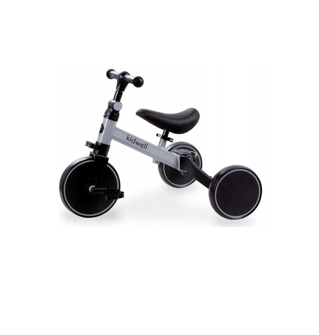 Kidwell Pico Rowerek Biegowy 3w1 Trójkołowy Pedały Szary Grey *NOWE*