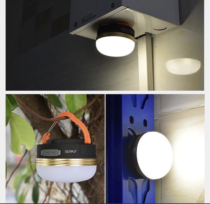 Кемпінговий ліхтар з магнітом та функцією Powerbank