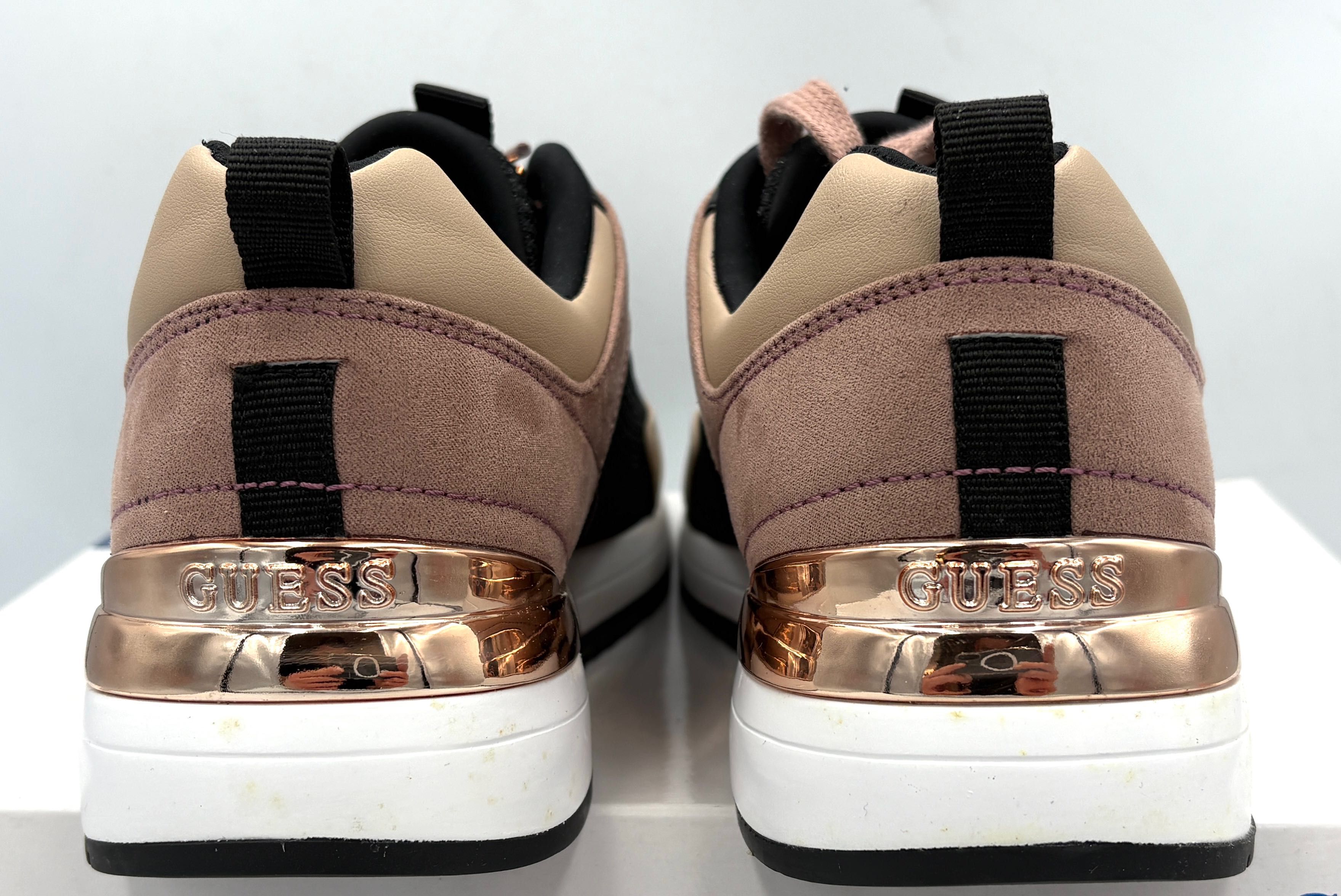 ‼️Nowe oryginalne sneakersy GUESS Marlyn3 czarne różowe 38 AZ 137