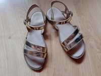Złote sandałki sandały dla dziewczynki r. 33