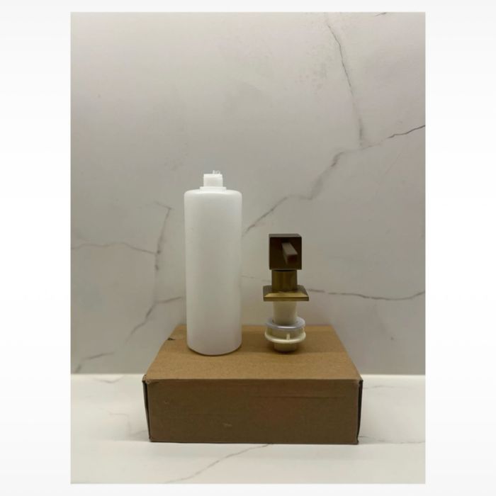 Dozownik do płynu do naczyń Rea – złoty szczotkowany | Nowy