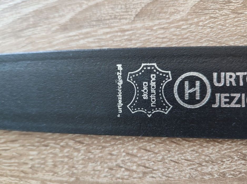 Męski skórzany pasek do jeansów 110 cm w pasie