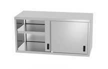 Szafka wisząca drzwi suwane 800x300x600 mm stal nierdzewna