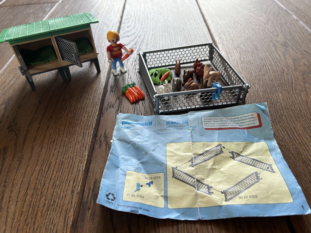 Playmobil Country 6140 Klatka dla królików z wolnym wybiegiem