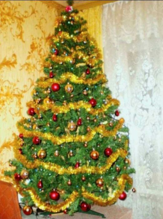 Ёлка искусственная 190 см .Ялинка штучна + игрушки.