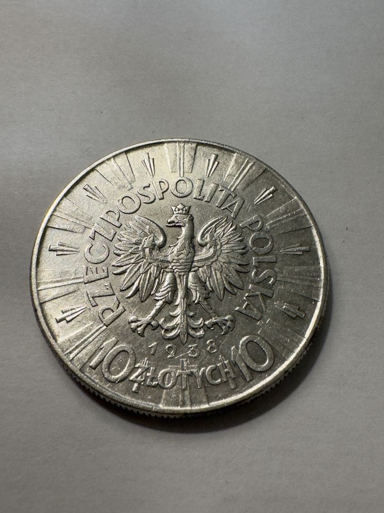 10 złotych 1938r ideał  pilsudski marszalek dziadek