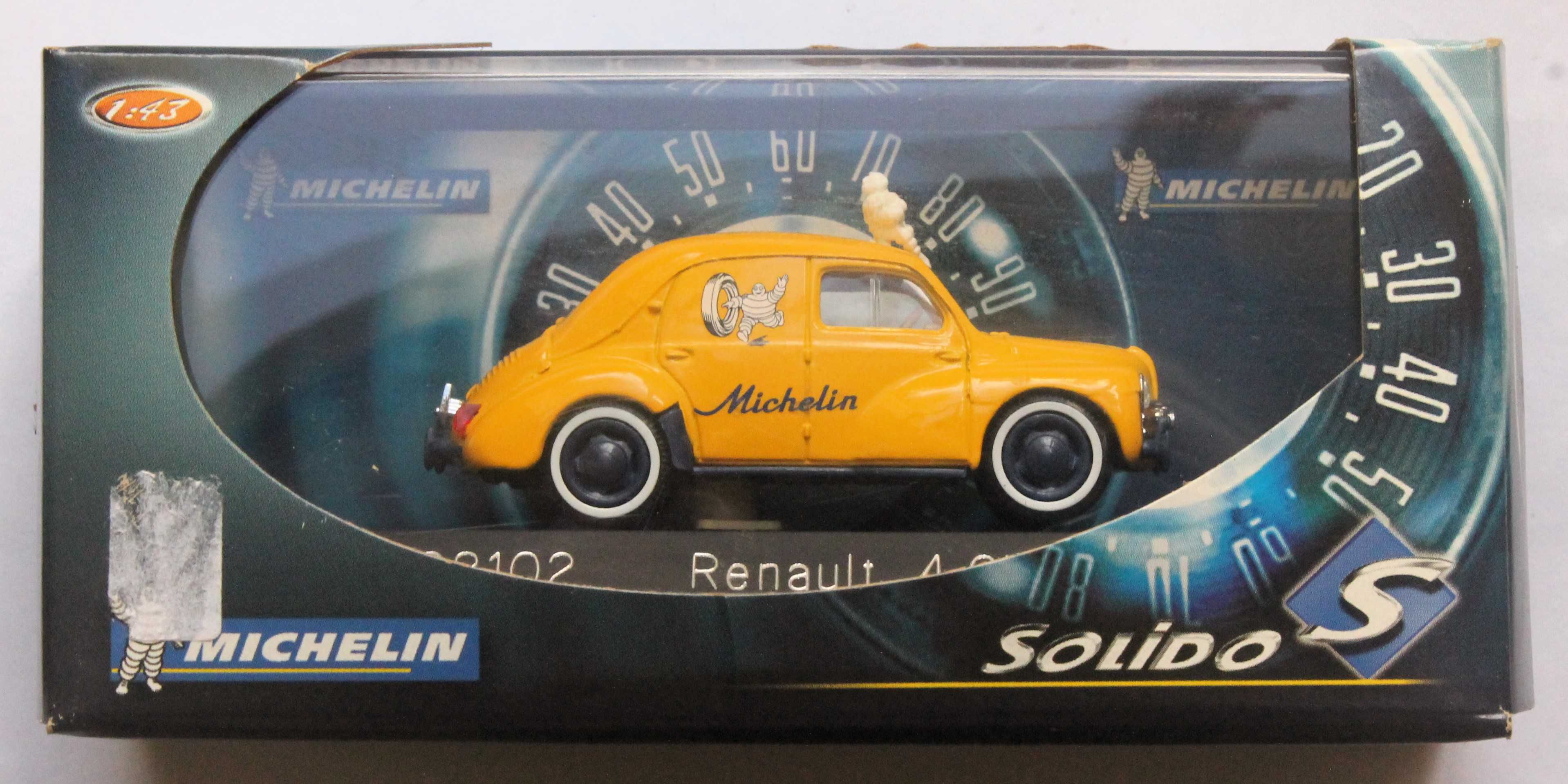 Miniatura Renault 4 cv Michelin 1/43 Solido c/ caixa