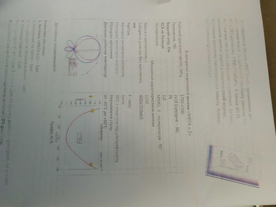 Комплект антена GSM/3G/4G/LTE MEGA MIMO+ роутер WorldVision mini