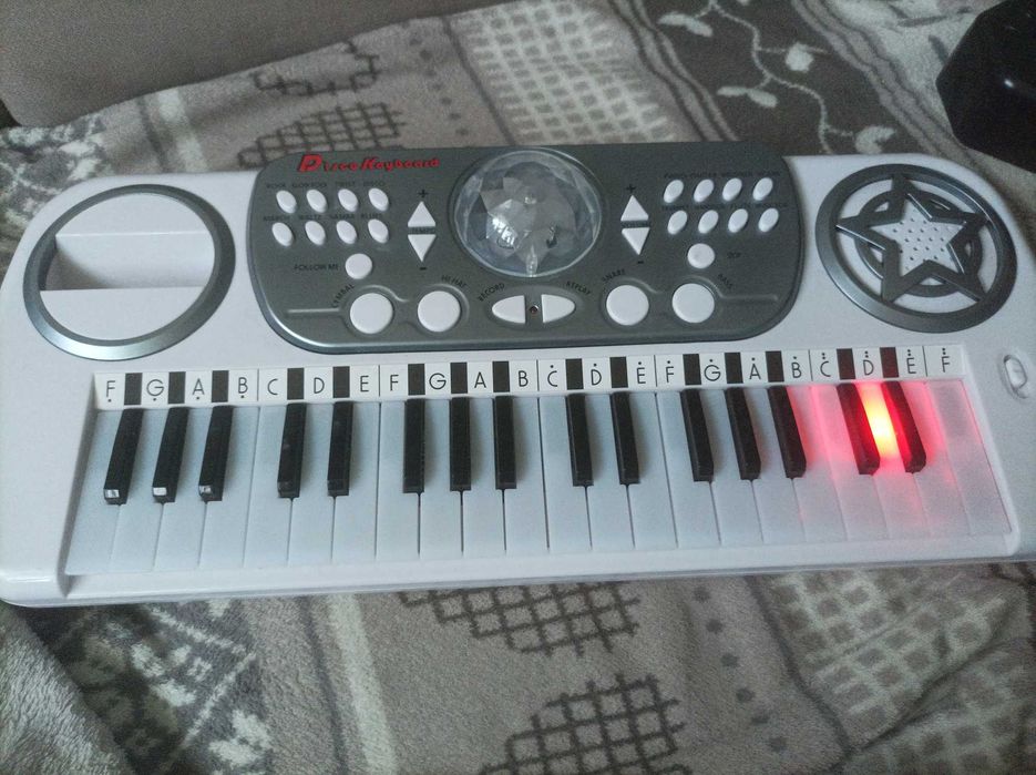 Disco Keyboard pianino MP3 z funkcją follow me one two fun