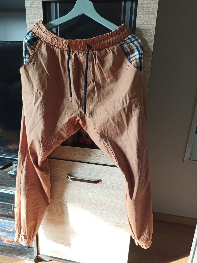 Brązowe joggery męskie